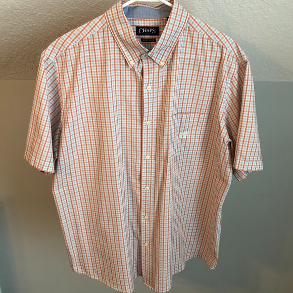 Chaps Mens Shortsleeve Buttonup Dress 